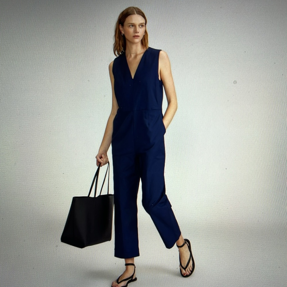 Everlane The Structured Cotton Jumpsuit, NWT, size 00